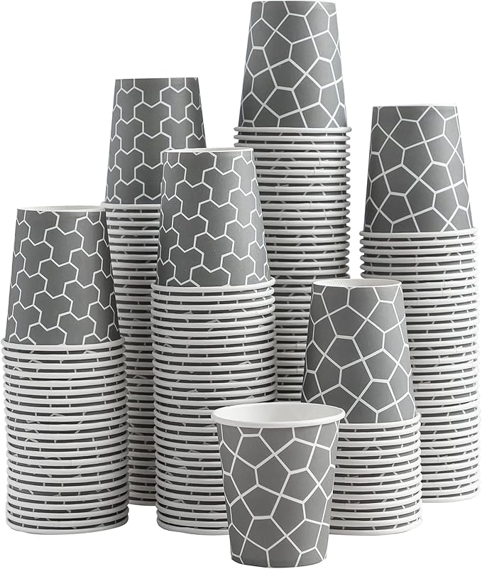300 Pack 5 oz Paper Cups, Disposable Bathroom Cups Small Mouthwash Cups, Hot/Cold Beverage Drinking Mini Cup for Party, Picnics, Water, Snack