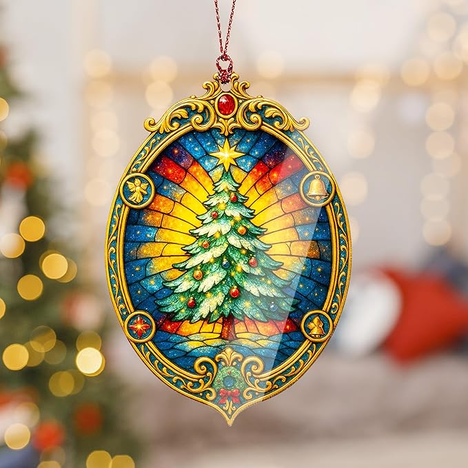Christmas Tree Ornament - Xmas Tree Ornaments - Rustic Christmas Tree Ornaments - Christmas Ornaments - Christmas Ornament 2025 - Christmas Ornament - White Elephant Gifts