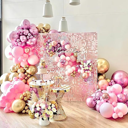 PartyWoo Metallic Pink Large Balloons 4 pcs 36 Inch Big Jumbo Giant Pinkish Purple Latex Helium Balloons for Graduation Wedding Baby Shower Bachelorette Birthday Party Decorations Pink-G108
