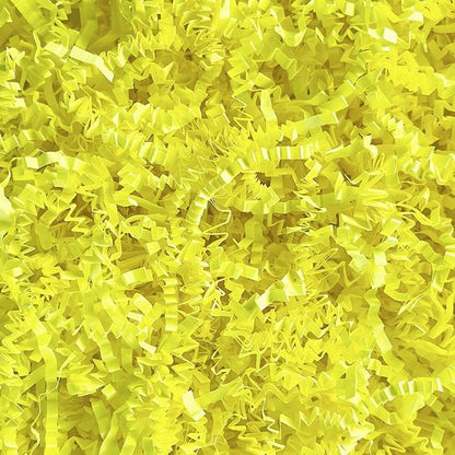 Yellow Crinkle Cut Paper Shred 2 LB Gift Basket Filler Box Stuffing