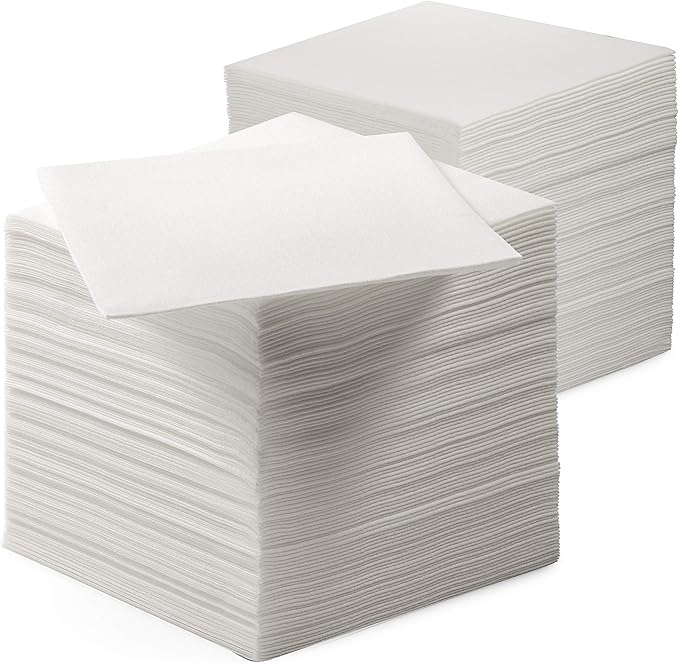 BloominGoods Linen-Feel Lunch Napkins - Disposable Cloth-Like Paper Napkins - Soft And Absorbant Luncheon Napkins For Kitchen, Parties, Weddings, Dinners or Events (Pack of 200)