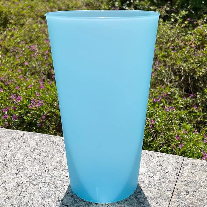 AOYITE Large Plastic Cups 32 oz - Reusable Big Drinking Cup set of 12 - BPA Free Dishwasher Safe Tall Drinking Glasses - Unbreakable Water Tumblers for Kids Kitchen Outdoor