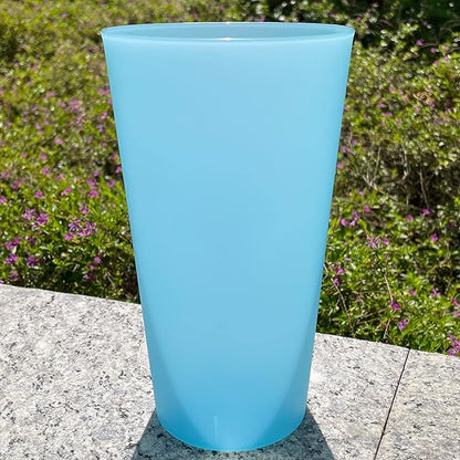 AOYITE Large Plastic Cups 32 oz - Reusable Big Drinking Cup set of 12 - BPA Free Dishwasher Safe Tall Drinking Glasses - Unbreakable Water Tumblers for Kids Kitchen Outdoor