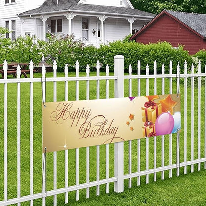 Custom Wall Banner Sign Customize Your Own Banner with Image Logo Text Personalized Background Decorative Backdrop for Birthday Party Business Graduation Wedding Christmas (4' x 1' / 120 cm x 30 cm)