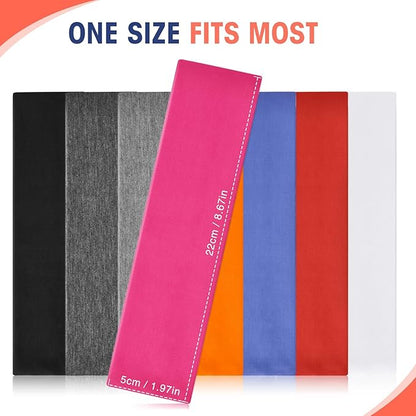Hotop 20 Pcs Sport Stretchy Headbands for Girls Women Non Slip Soft Fabric Elastic Headband Bulk for Yoga DIY Team Gifts