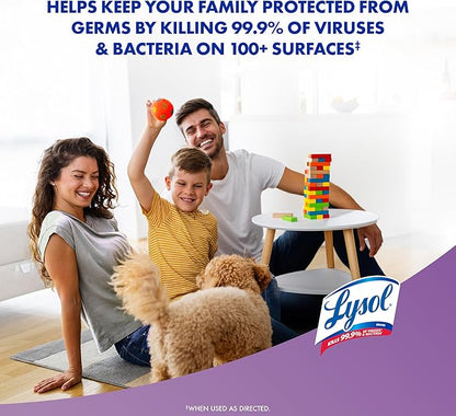 Lysol Disinfectant Wipes, Multi-Surface Antibacterial Wipes For Disinfecting, Dorm Room Essentials, Cleaning Supplies for Home, Bathroom, Lavender & Cotton Blossom Scent, 80 Count