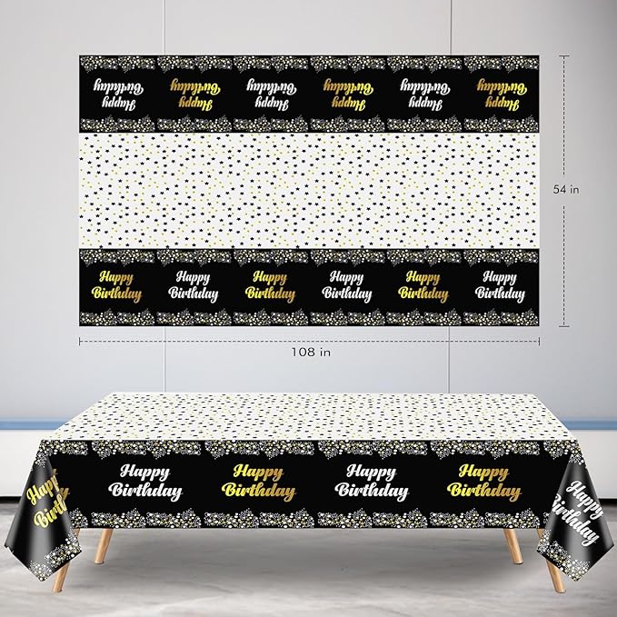 The Office Birthday Decorations with It is Your Banner, Cake Topper, Tablecloth, 52Pcs Office Merch, 12Inches Grey Brown Black Balloons Packs for Colleagues Boss Birthday Party Decorations (52)