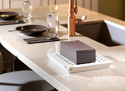Brown Napkins | Linen Feel Guest Disposable Cloth Like Paper Dinner Napkins | Hand Towels | Soft, Absorbent, Paper Hand Napkins for Kitchen, Bathroom, Parties, Weddings, Dinners Or Events | 50 Pack