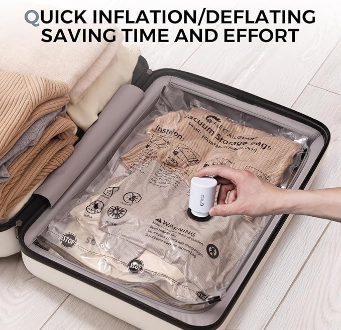FLEXTAILGEAR Tiny and Portable Air Pump Ultra-Mini Pump with 1300mAh Battery USB Rechargeable to Inflate Deflate for Pool Floats, Air Bed, Air Mattress Swimming Ring, Vacuum Storage Bags