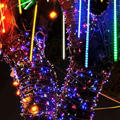 TW SHINE 4th of July String Lights, 200 LED 66 FT Independence Day Light, Waterproof Red White and Blue Christmas Lights with 8 Modes Plug in Patriotic Decorations for Indoor Outdoor Decor