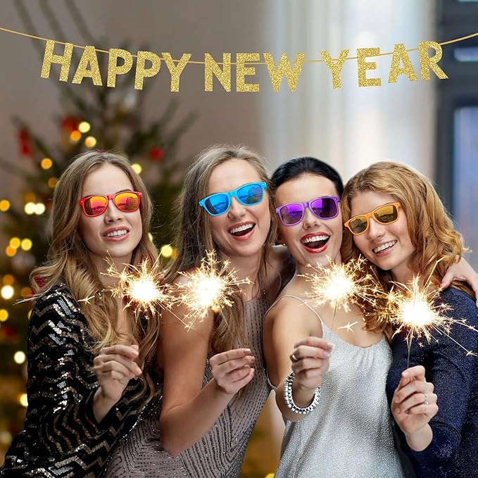 Fsmiling Blue Sunglasses Bulk Adult Party Sunglasses 80s Glasses Shades for Men Women Party Favors-15Pack,UV Protection