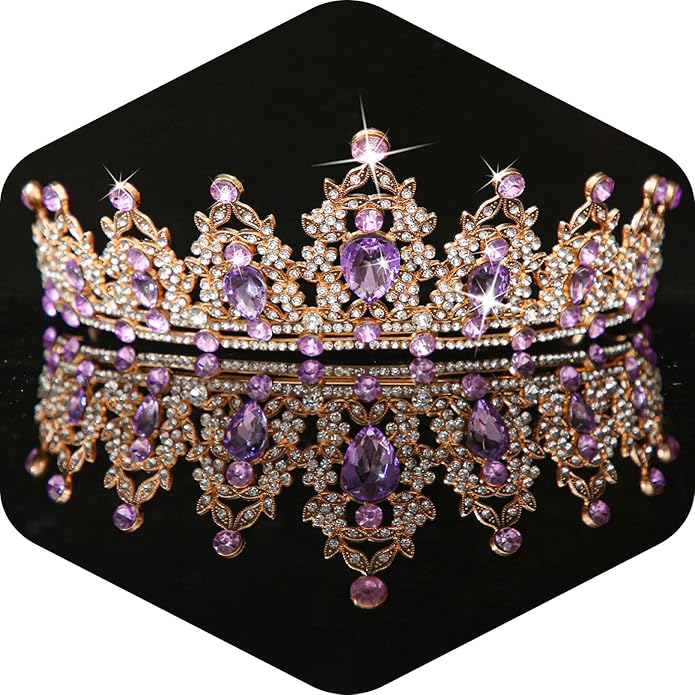 Kamirola - Queen Crown and Tiaras Princess Crown for Women and Girls Crystal Headbands for Bridal, Princess for Wedding and Party（01）