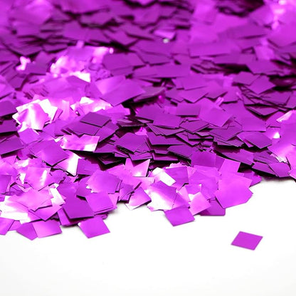 Ultimate Confetti, Fluttering Pink Mylar Shiny Foil Metallic Confetti Squares - Lightweight and Slow-Falling Party Confetti for Cannon and Launcher Use - Best for Celebrations - 1 lb, 16 oz
