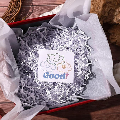 VGOODALL 2LB White Crinkle Paper Filler, Shredded Confetti Paper for Gift Basket Filling Wedding Anniversary Party Gift Box Filler Stuffing