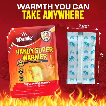Warmie Super Warmer for Hand and Body | All Natural & Safe, Easy & Comfort, Instant & Quick Heat | Air Activated, Last-Longer, Bigger Size | Steady Heating for Cold Temperature, Odorless 20 Packs
