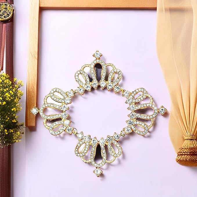 30PCS Crown Rhinestone Jewelry Embellishment for DIY Handmade Hair Accessories Sneakers, Clothes, Party Decorations Gift Box ，Dress，Rhinestone Alloy Appliques Decorative Home Decor (Gold)