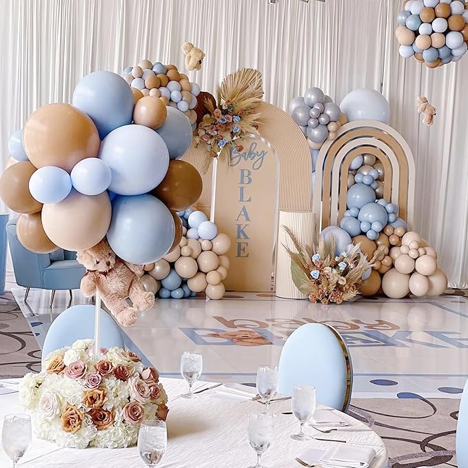 4 Pack Clear Acrylic Table Balloon Stand Kit, 23.6 Inch Tabletop Balloons Centerpiece Stand with Base, Balloon Stick Holder for Wedding, Baby Shower, Birthday Party Decoration