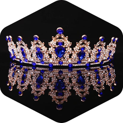 Crystal Tiaras and Crowns for Women - Wedding and Birthday Party Princess Crown Hair Accessories For Wedding, Prom, Pageant Celebration Party A3