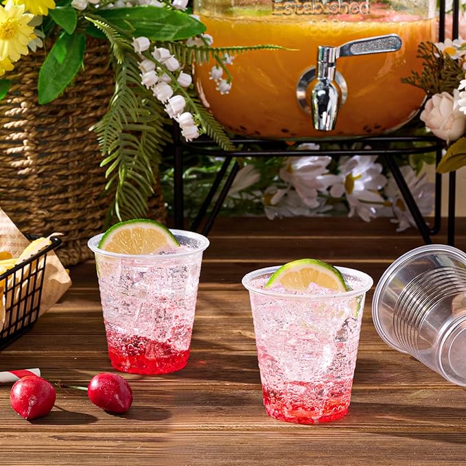 Lilymicky 1000 PACK 3 oz Clear Plastic Cups, 3 Ounce Disposable Plastic Bathroom Cups for Tasting, Drinking