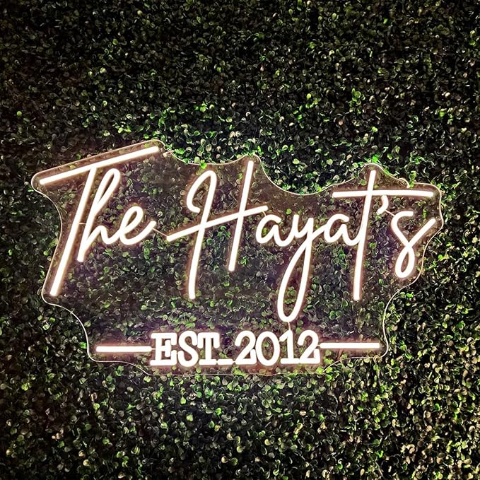 Custom Neon Sign, Handmade Personalized Neon Lights for Wall Décor, Bedroom, Birthday, Wedding Party, Bar, Shop Logo, Custom LED Neon Signs Gifts for Girlfriend Family