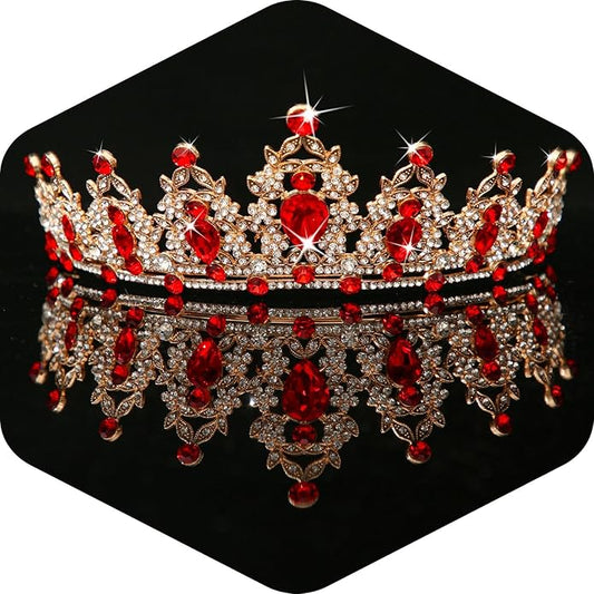 Kamirola - Queen Crown and Tiaras Princess Crown for Women and Girls Crystal Headbands for Bridal, Princess for Wedding and Party（01）