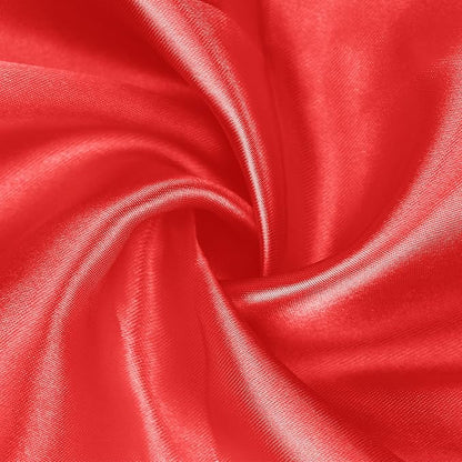 Bailarina 120 Pack Red Satin Napkins,17x17 Inches Wedding Napkins Square Soft Silky Table Napkins Bulk Decorative Elegant Cloth Napkin for Party Decoration, Banquet,Wedding,Graduation