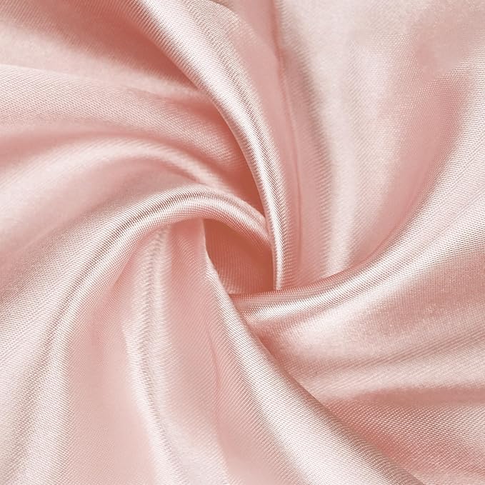 Bailarina 40 Pack Rose Gold Satin Napkins,17x17 Inches Wedding Napkins Square Soft Silky Table Napkins Bulk Decorative Elegant Cloth Napkin for Party Decoration, Banquet,Wedding,Graduation