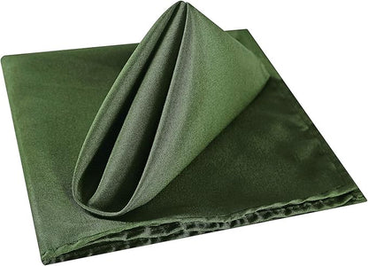 Cloth Napkins 17x17 inch Washable Polyester Dinner Napkins Soft Table Napkins for Wedding Party Dining Banquet(Willow,100PCS)