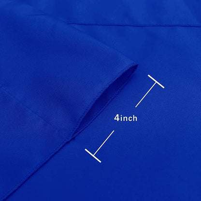 Hiasan Neon Blue Screen Backdrop Curtains for Parties, Polyester Photography Backdrop Drapes for Family Gatherings, Wedding Decorations, 5ftx8ft, Set of 2 Panels