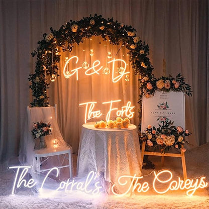 Custom Neon Signs for Wall Decor, Personalized Name Dimmable LED Neon Light Signs for Bedroom，Wedding Birthday Party for Girls And Boys Gift
