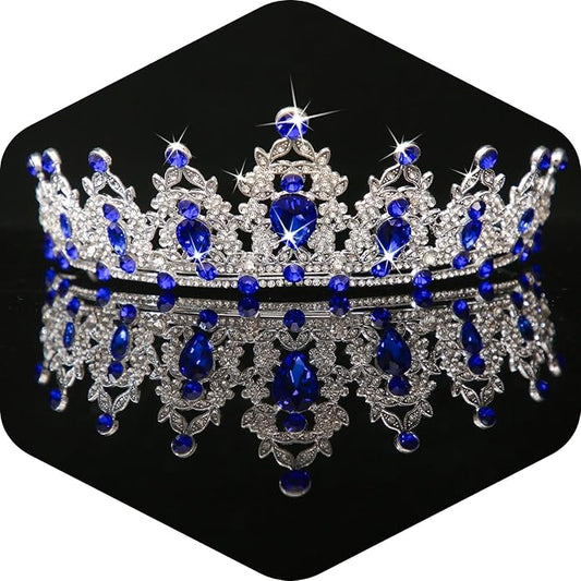 Kamirola - Queen Crown and Tiaras Princess Crown for Women and Girls Crystal Headbands for Bridal, Princess for Wedding and Party（01）