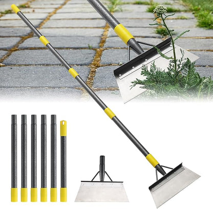 Garden Flat Shovel - Floor Scraper, 60" Multifunctional Garden Cleaning Shovels, Heavy Duty Floor Scrapers Long Handle,Metal Weeding Scraper for Lawn Edging, Snow Ice Removal,Snow Ice Scraper