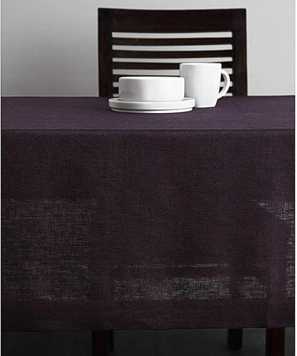 Solino Home Grape Linen Tablecloth 54 x 72 Inch - Athena, 100% Pure Linen Rectangle Tablecloth - Machine Washable Table Cloth for Fall, Autumn, Winter, Christmas, Holiday, New Year