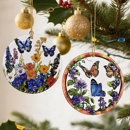 Butterfly Christmas Ornaments: Christmas Tree Ornaments, Holiday Decor for Butterfly Lovers, Stocking Stuffers, Gift Ideas, Xmas Gifts & Gifts for Mom Women