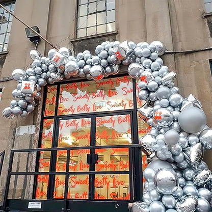 PartyWoo Silver Balloons 20pcs 18 Inch Silver Latex Helium Balloons for Birthday Wedding Anniversary Graduation Bachelorette Engagement Bridal Shower Retirement Party Decorations Silver-G102