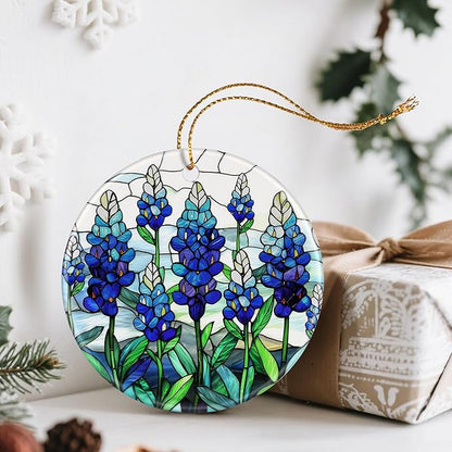 Texas Bluebonnet Ornament, Christmas Ornaments: Christmas Tree Decorations, Holiday Decor, Stocking Stuffers, Gift Ideas, Xmas Gift, Flower Lover Gifts & Gifts for Women