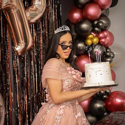CIEHER 15th Birthday Crown + 15th Birthday Sash + Pearl Pin Set, 15th Birthday Gifts for Girls It's My 15th Birthday Decorations Women Happy 15th Birthday Party Supplies