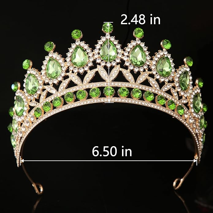 Kamirola Tiaras Princess Crown for Women and Girls Crystal Headbands for Bridal, Princess for Wedding and Party(TR21)