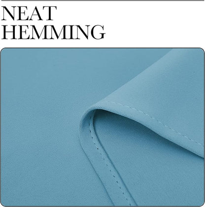NICETOWN Room Darkening Curtain Panels - Toddler Boy Bedroom Drapes with Grommet Top, Energy Smart Window Treatment Curtains(Teal Blue, 42 inches W x 95 inches L, 2 Panels)