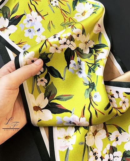 Head Scarf Hair Neck Scarves For Women Purse Bag Scarfs For Handbags Silky Long Thin Satin Headscarf Fashion