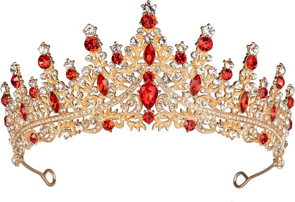 Tiaras and Crowns for Women Crystal Princess Tiaras Rhinestone Queen Crowns For Wedding Bridal Birthday Prom Pageant Party (Tiara 100)