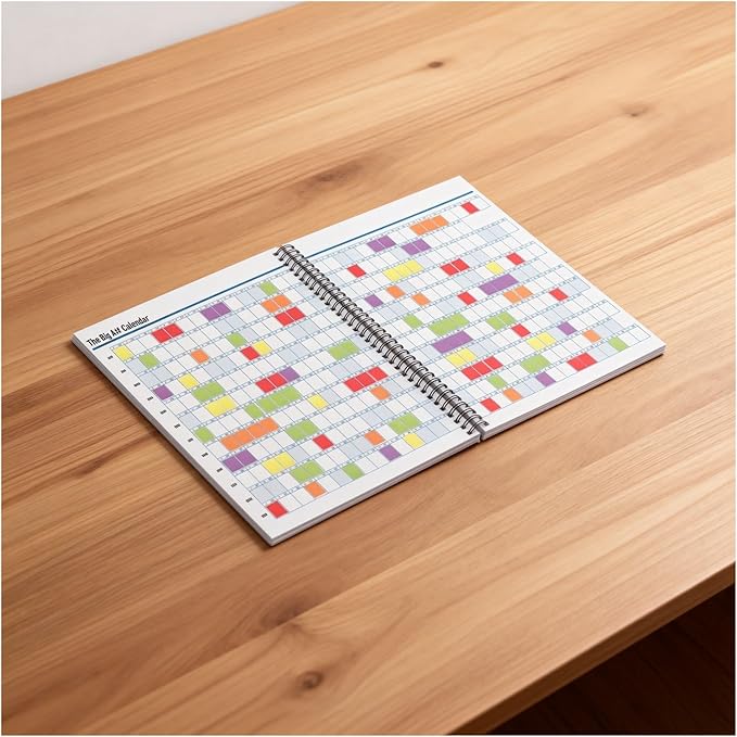 The Big A Planner – Design Your Amazing 2026, Oversized Desk Planner with Large Writing Space, Goal Setting Sections, Flexible Layout, January–December Planning Tool(Set A)
