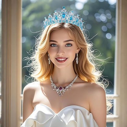 Kamirola - Queen Crown and Tiaras Princess Crown for Women and Girls Crystal Headbands for Bridal, Princess for Wedding and Party（01）