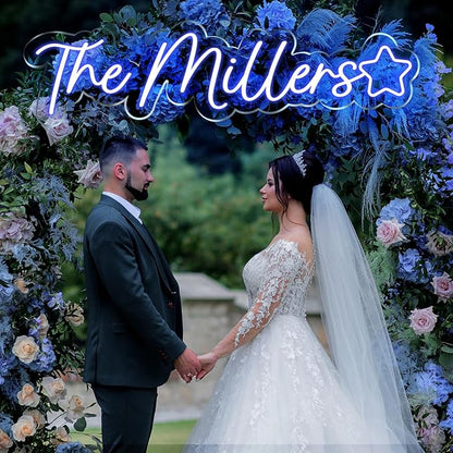 Custom Neon Sign, Name Sign Personalized, Neon Signs for Wall Decor, Wedding, Proposal, Anniversary Party, Bedroom Romance, LED Lights for Love Decorations (Wedding)