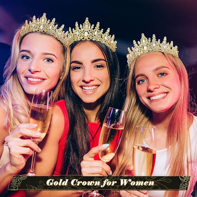 Tiaras and Crowns for Women Princess Crystal Tiara Crown with Comb Rhinestone Hair Accessories