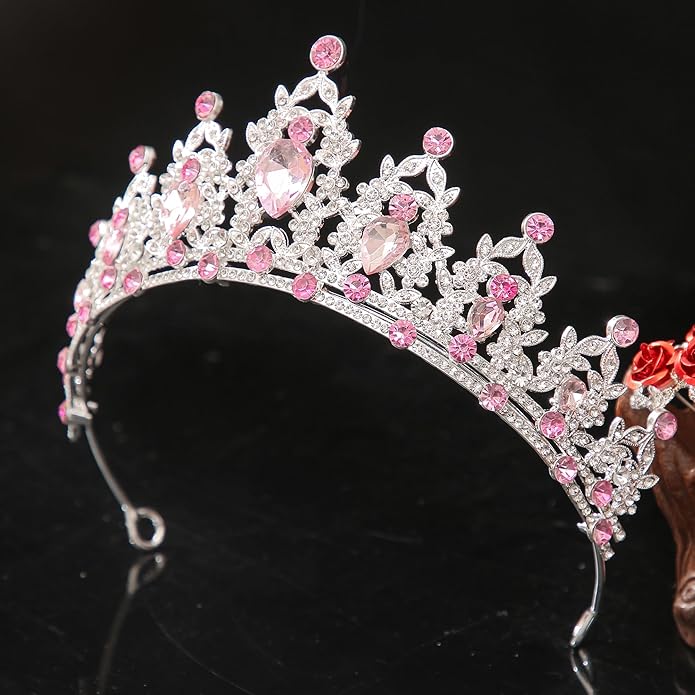 Crystal Tiaras and Crowns for Women - Wedding and Birthday Party Princess Crown Hair Accessories For Wedding, Prom, Pageant Celebration Party A3