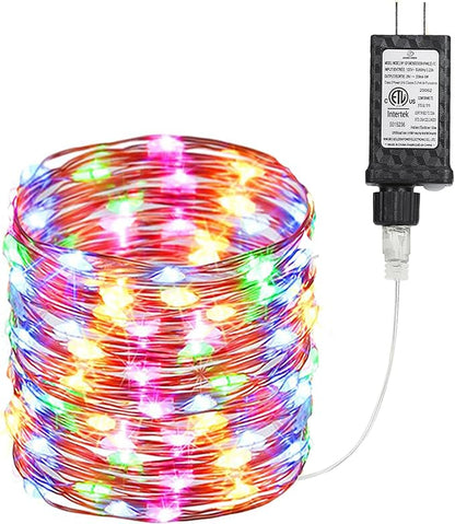 Joomer Fairy String Lights 66FT 200 LEDs Plug in Fairy Lights Indoor Copper Wire String Light DIY for Bedroom, Parties, Wedding, Christmas, Outdoor, Indoor Decoration (Multicolor, Non-Connectable)