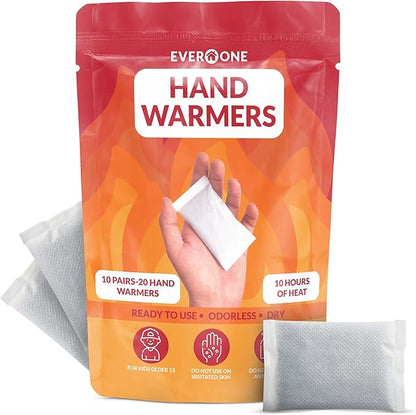 Hand Warmers - Long-Lasting, Safe, Natural, Odorless Air-Activated Warmer