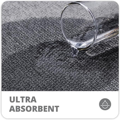Bath Mat,Ultra Thin Bathroom Runner Rugs,Large Bath Mats for Bathroom,Quick Dry,Non-Slip,Machine Washable,Low Pile,Bath Rug,Shower Outside,Sink,Home Decor Accessories.Dark Grey,2'x6'(24x72inch)
