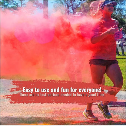 Color Blaze Holi Colored Powder - 5 lbs of Red Powdered Color - for Fun Runs, Color Toss, Rangoli, Powder War, Backyard Party & Festivals - Pack of 1 Colorful Bag - 5 Pounds in Bulk - Red
